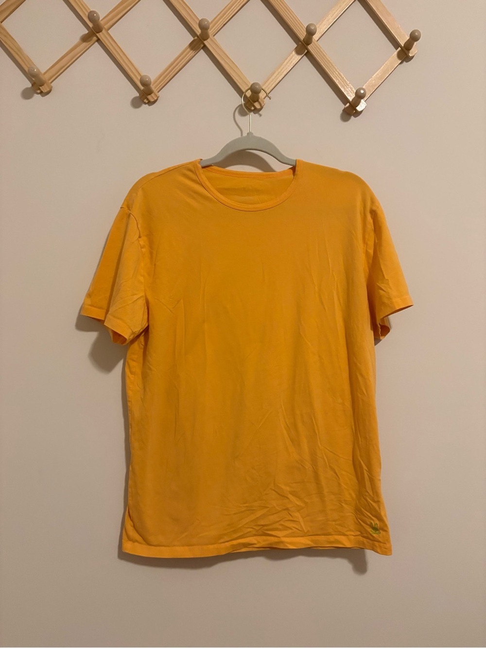 Psycho Bunny Bright Orange Tee Shirt size Large